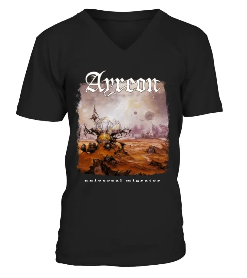 PGSRBK. AYREON  UNIVERSAL MIGRATOR PART 1, THE DREAM SEQUENCER (2000) CAMISETA CUELLO EN V UNISEX