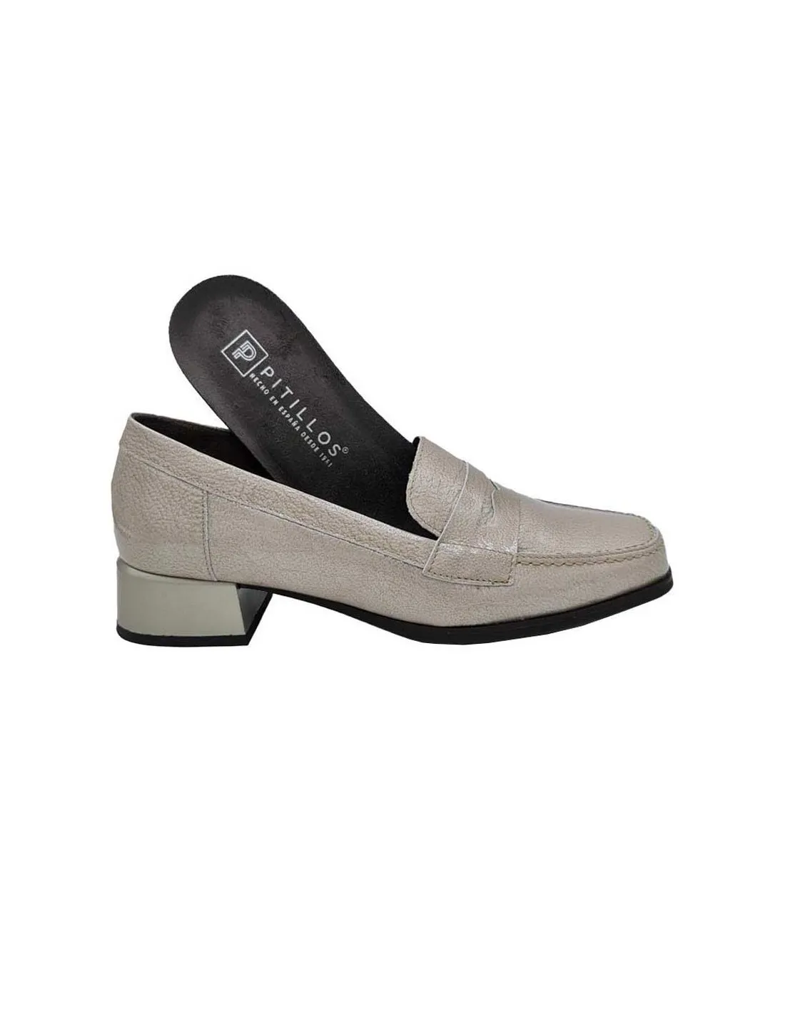 PITILLOS MOCASÍN PIEL CHAROL 10110