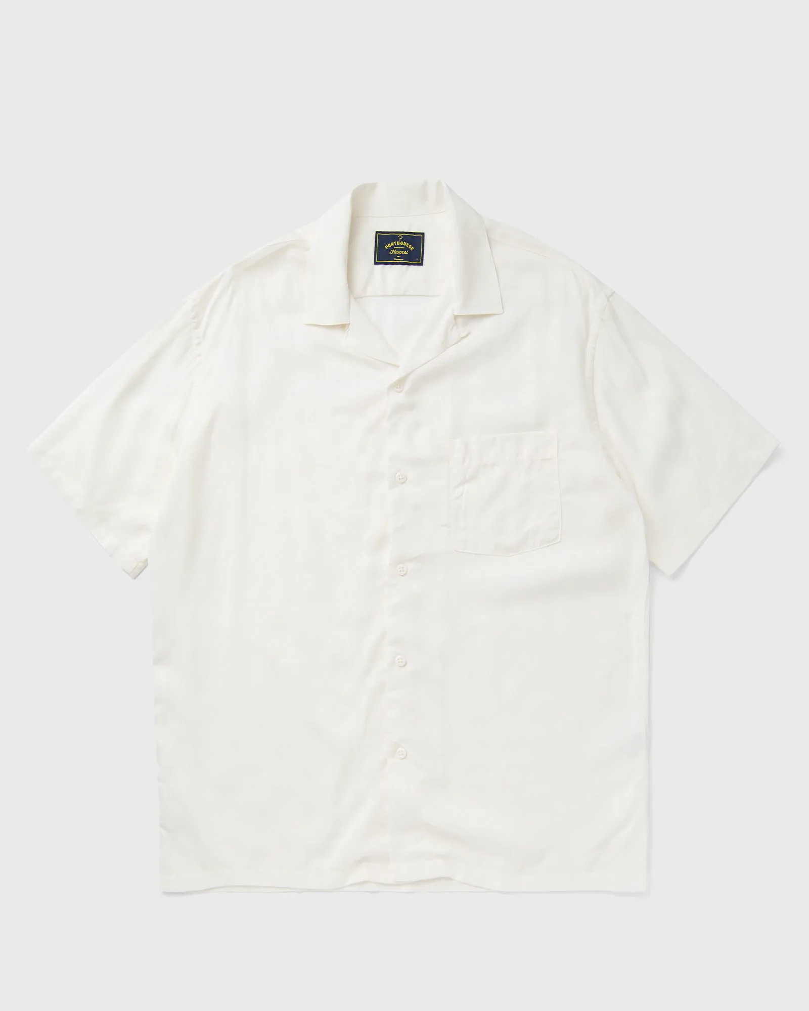 Portuguese Flannel MODAL JACQUARD PALM TREE WHITE men Shortsleeves white in size:XXL
