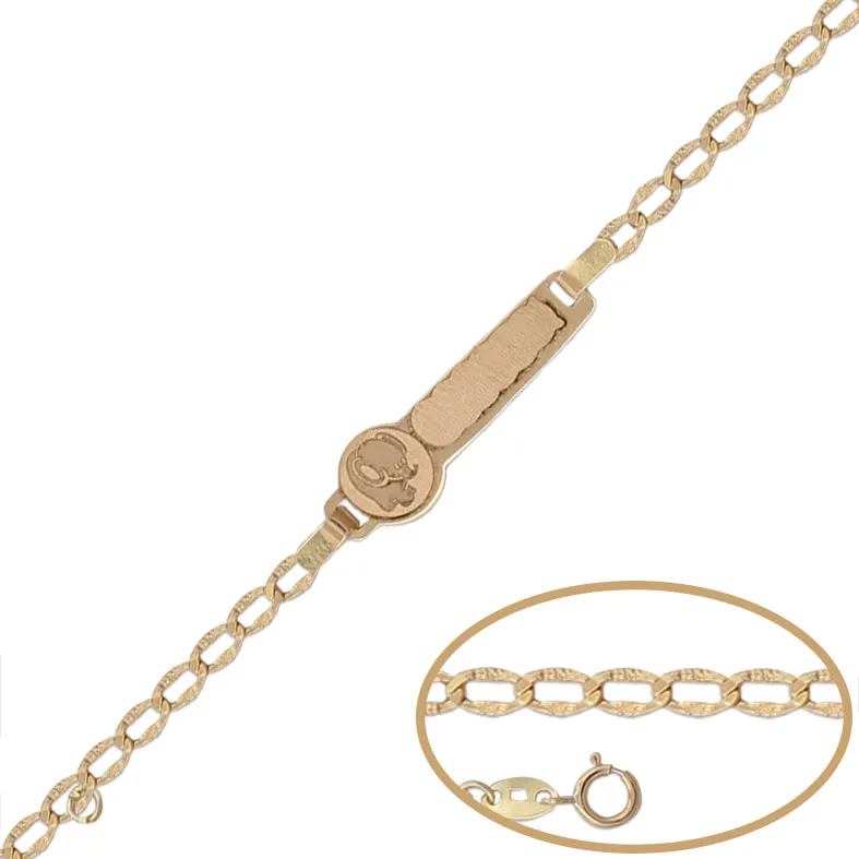 Pulsera Bebé Oro 13cm