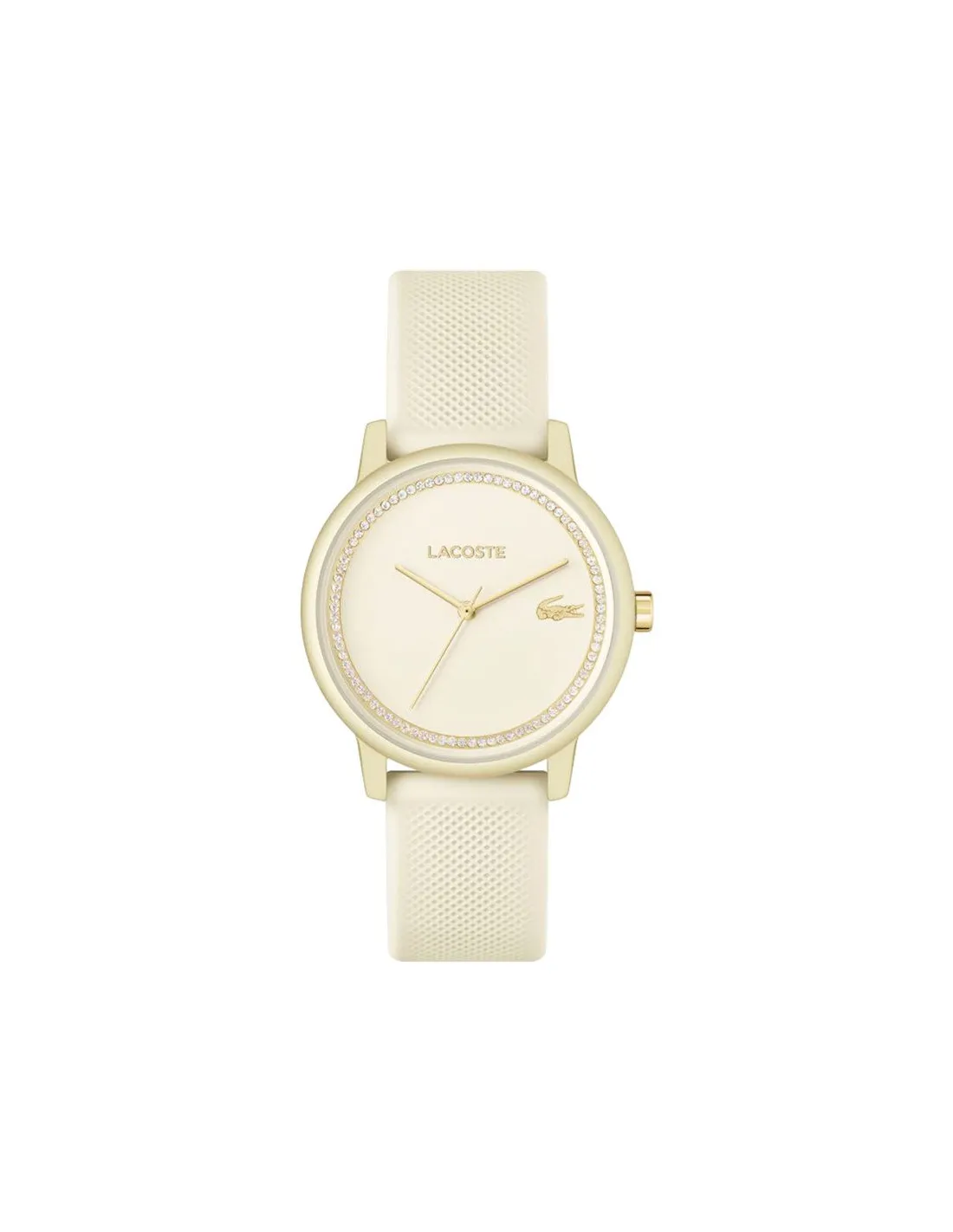 Reloj 3 agujas. Caja de aluminio semi mate blanca 36mm
