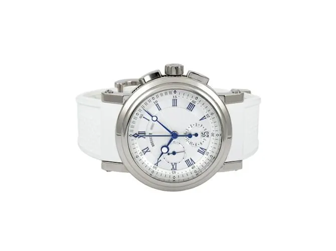 Reloj Breguet Marine 5827BB/12/5ZU con esfera plateada 