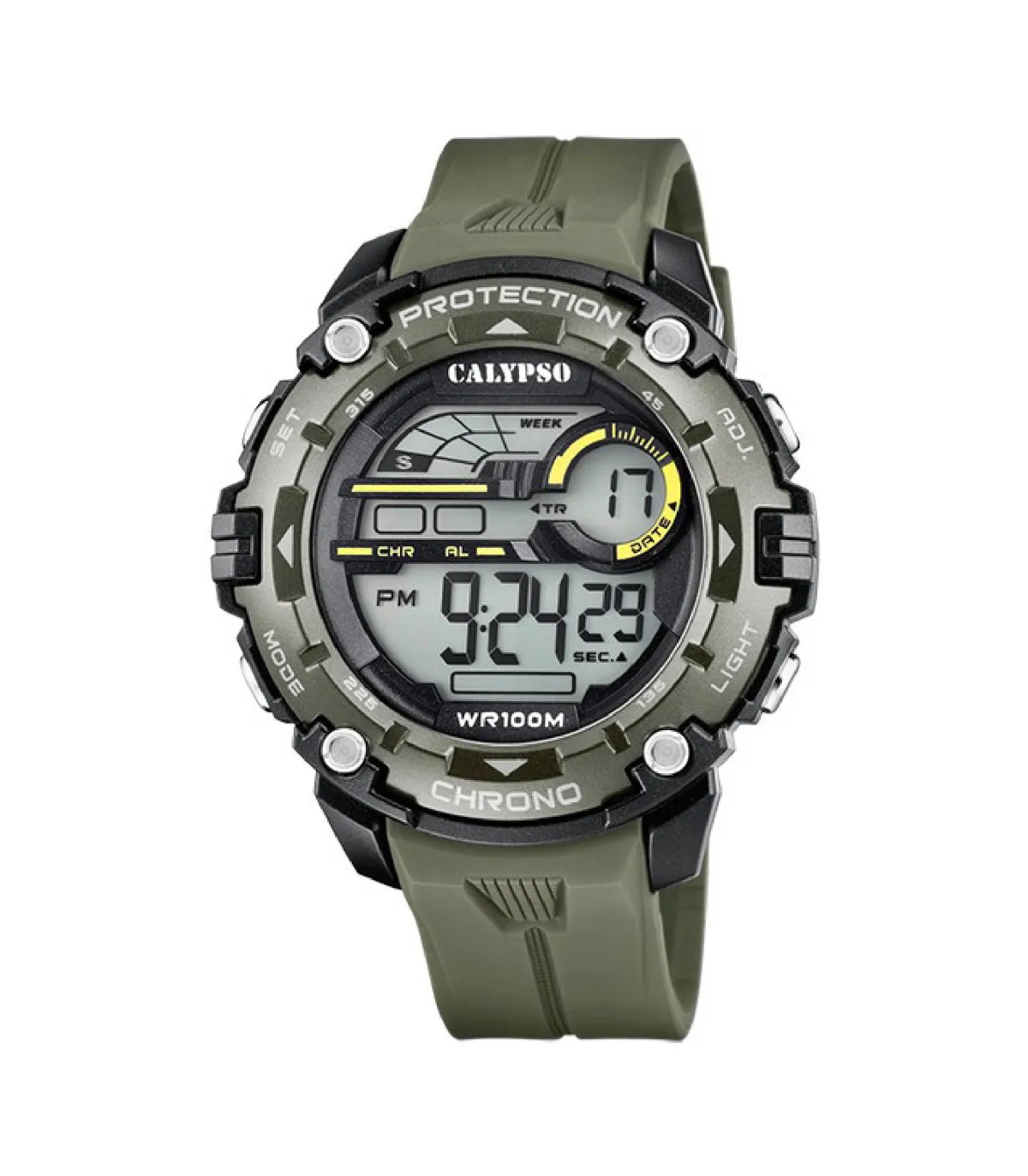 RELOJ CALYPSO DIGITAL HOMBRE CAUCHO VERDE  K5819/1