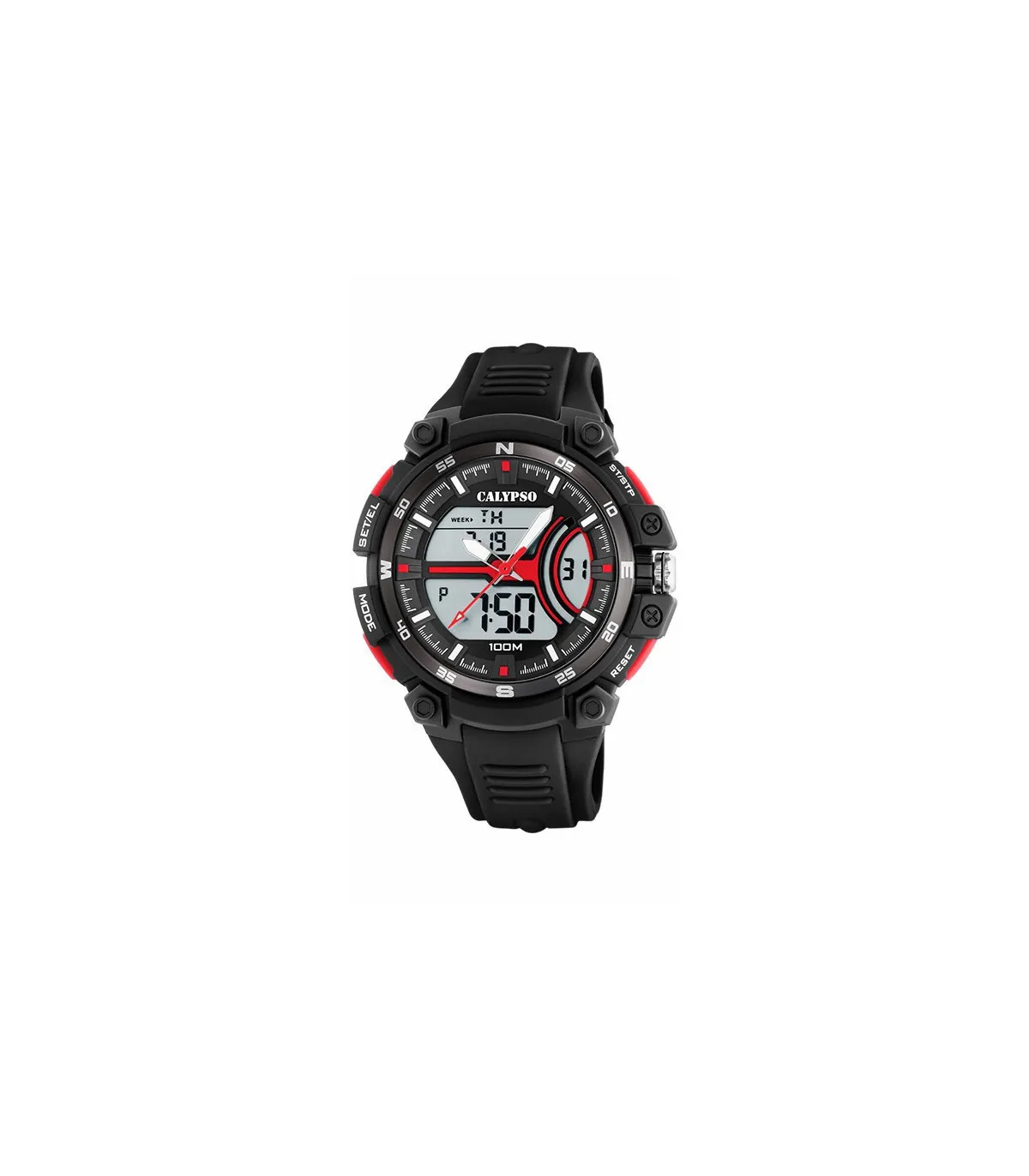 RELOJ CALYPSO STREET STYLE HOMBRE CAUCHO NEGRO  K5779/6
