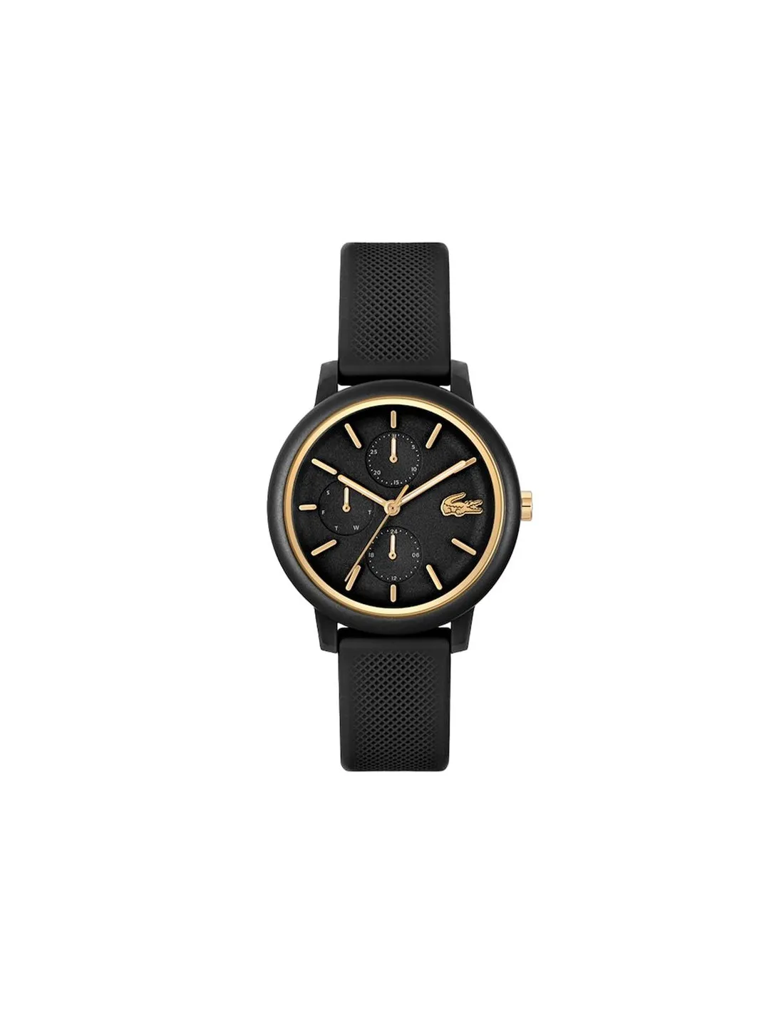 Reloj Lacoste multifunción . Caja TR90 negra 38mm
