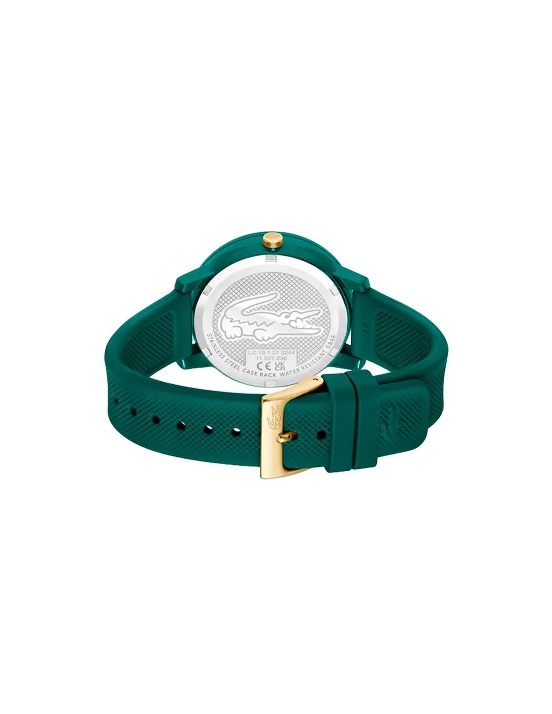Reloj Lacoste multifunción . Caja TR90 verde 38mm