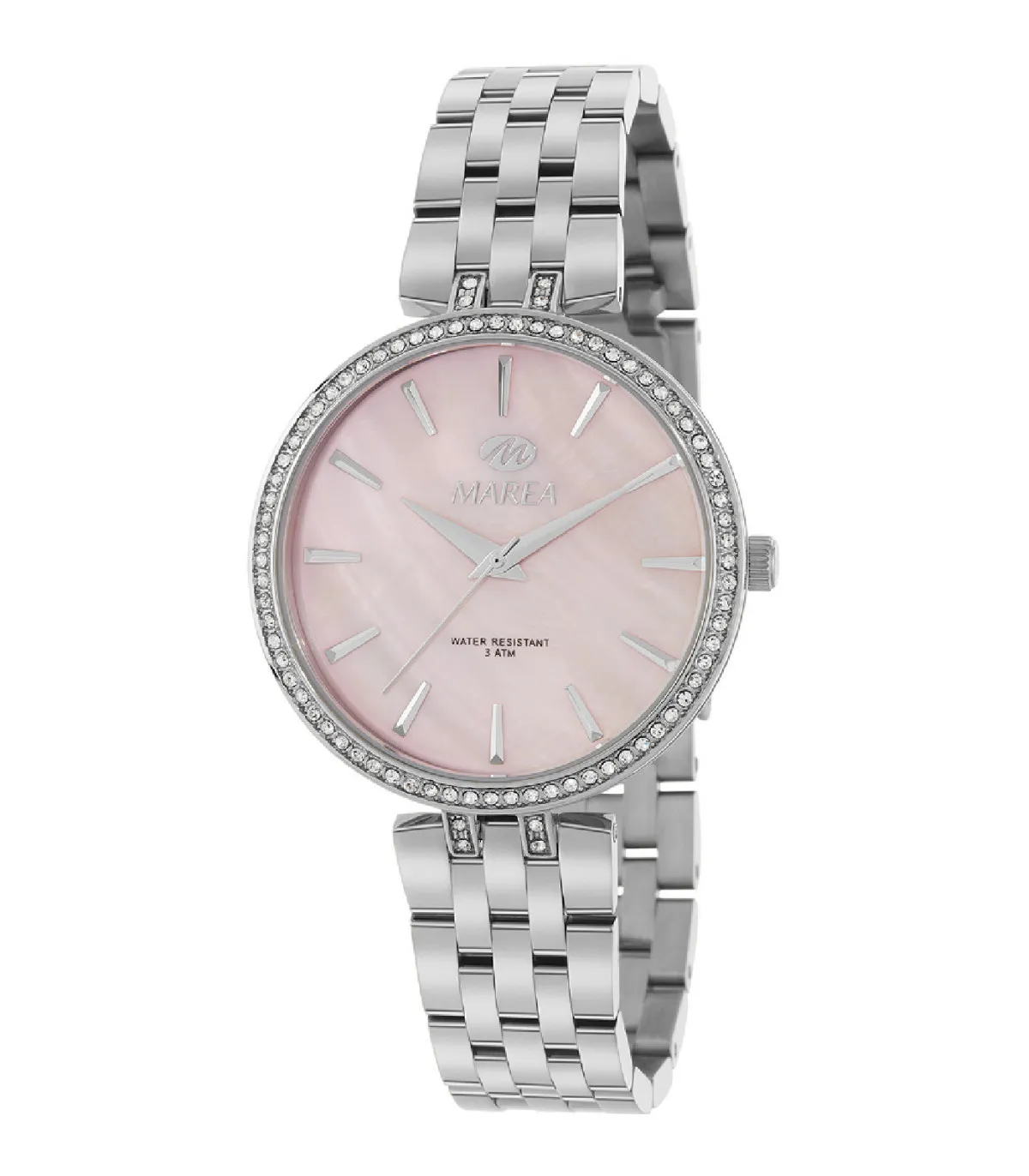 RELOJ MAREA MUJER ACERO CON PIEDRAS EN BISEL  B54229/2