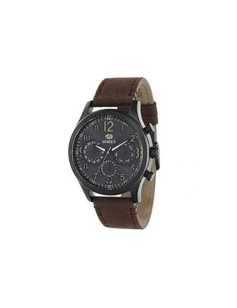 reloj marea triple brown leather