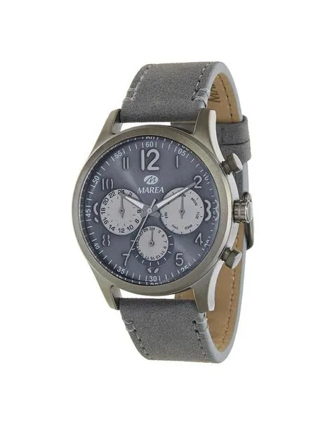 reloj marea triple grey leather