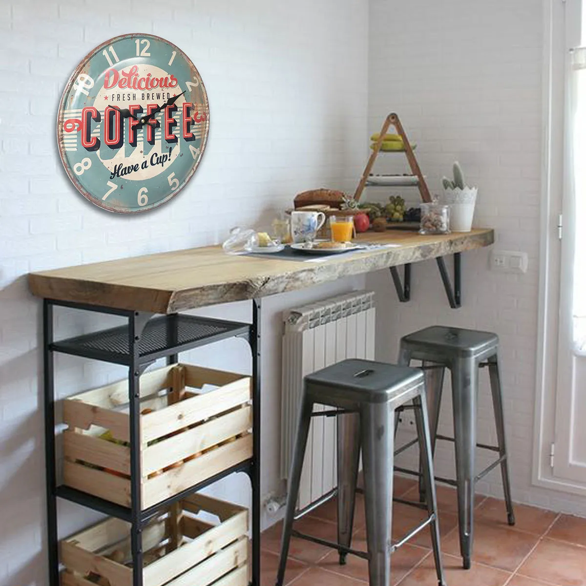 Reloj Pared Coffee