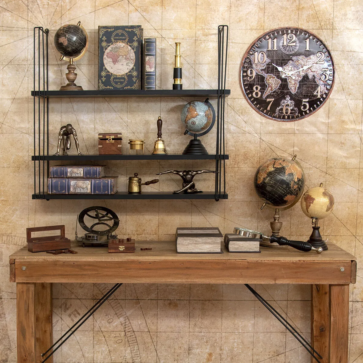 Reloj Pared Mundo