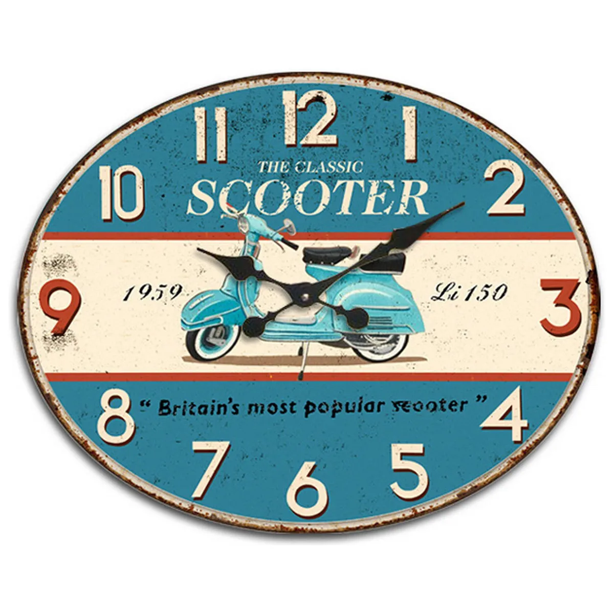 Reloj Pared Scooter