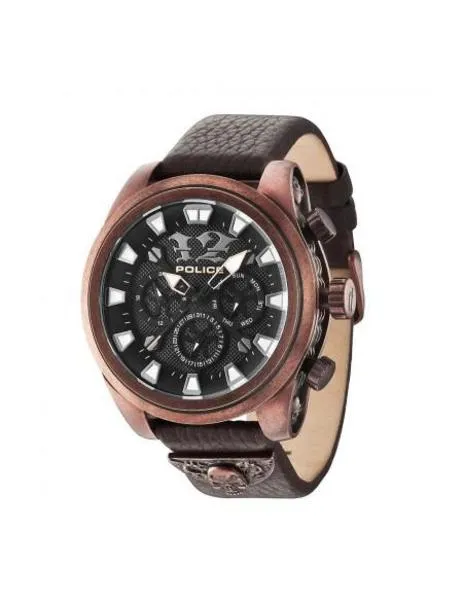 reloj police mephisto marrón