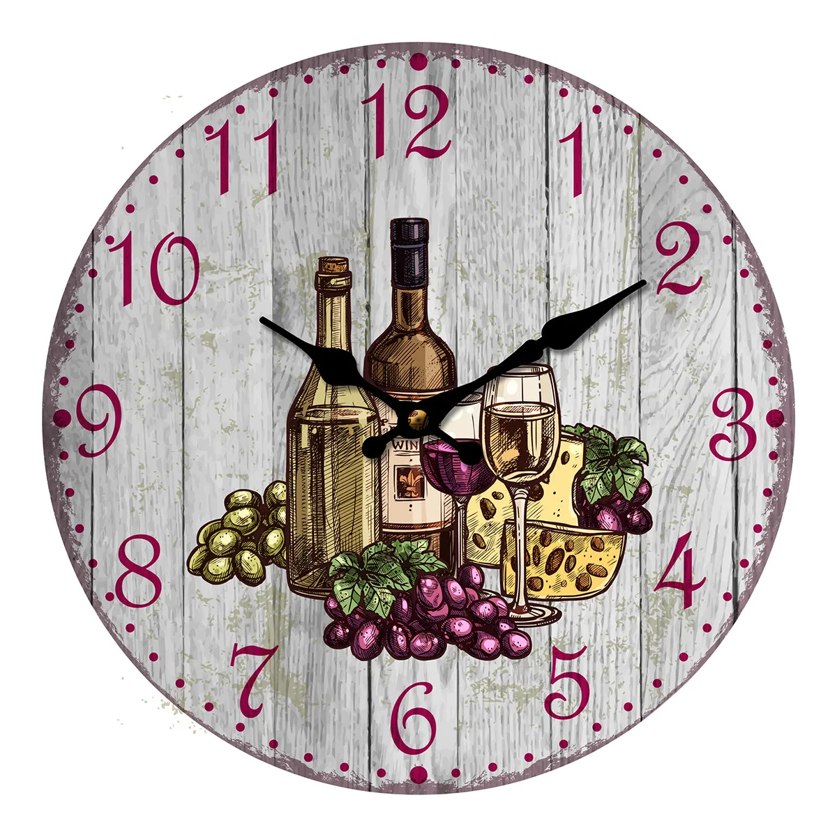 Reloj Uva Y Vino