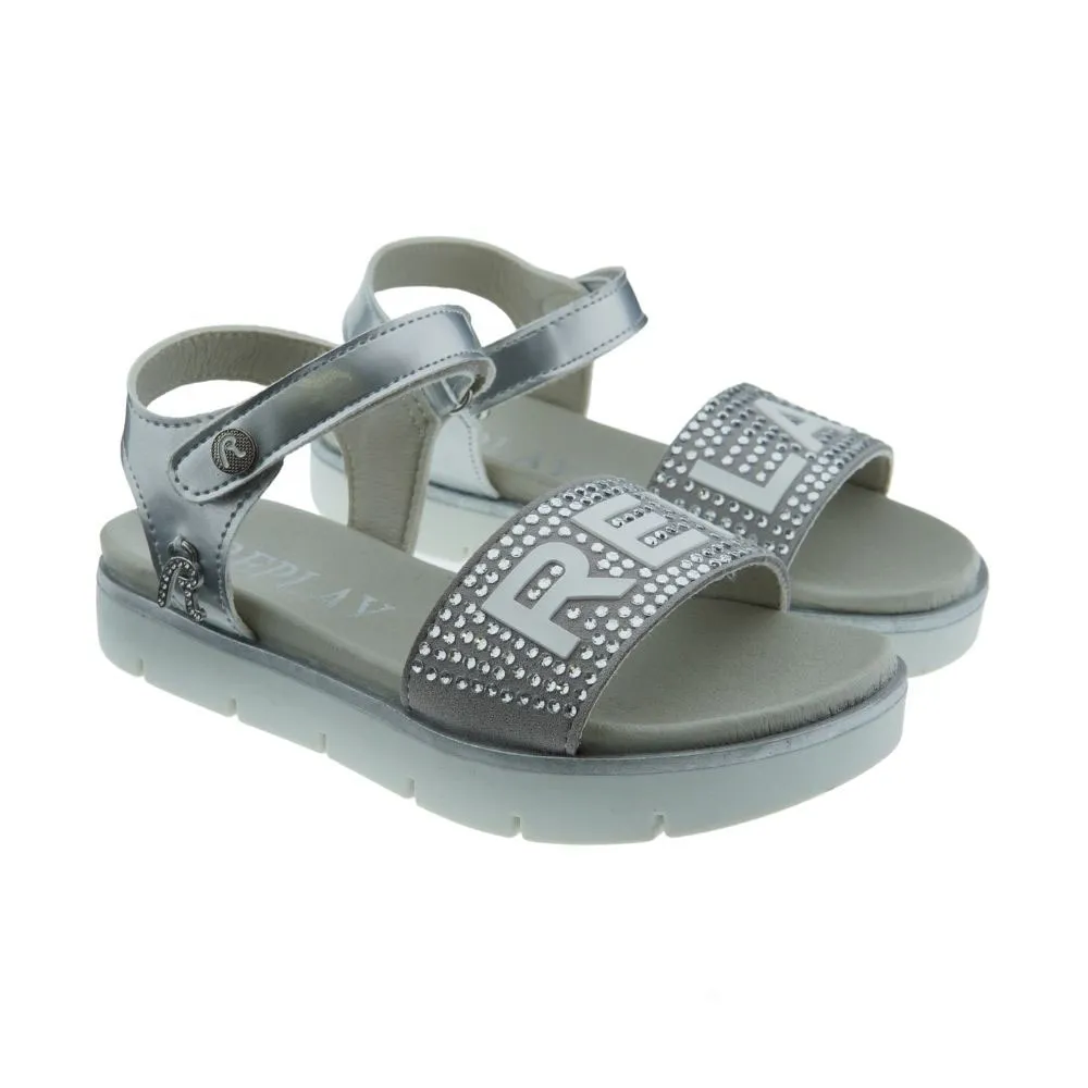 REPLAYSandalias niña strass velcro Replay JT240009S