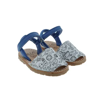 RIAABARCAS VELCRO PIEL ESTAMPADA DIBUJOS RIA 2009027297