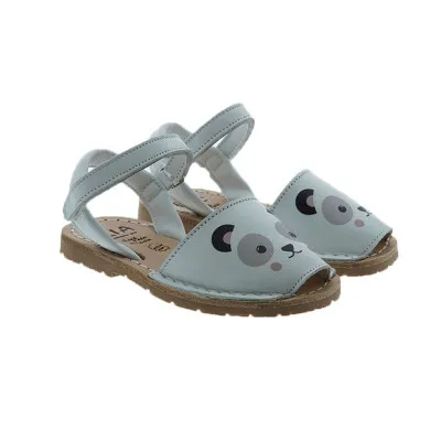 RIAMenorquinas velcro piel panda Ria 29032