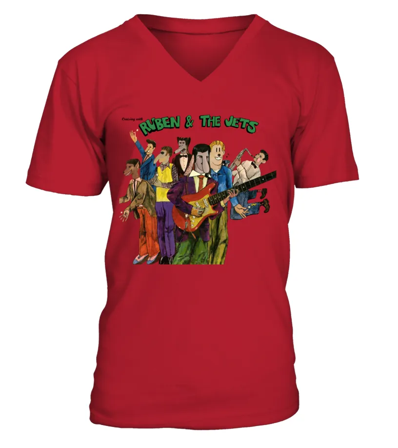 RK60SRD. THE MOTHERS OF INVENTION  CRUISING WITH RUBEN AND THE JETS CAMISETA CUELLO EN V UNISEX