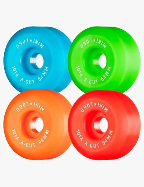 RUEDAS SKATE MINI LOGO ACUT 54MM  101A  MULTI (4 RUEDAS)
