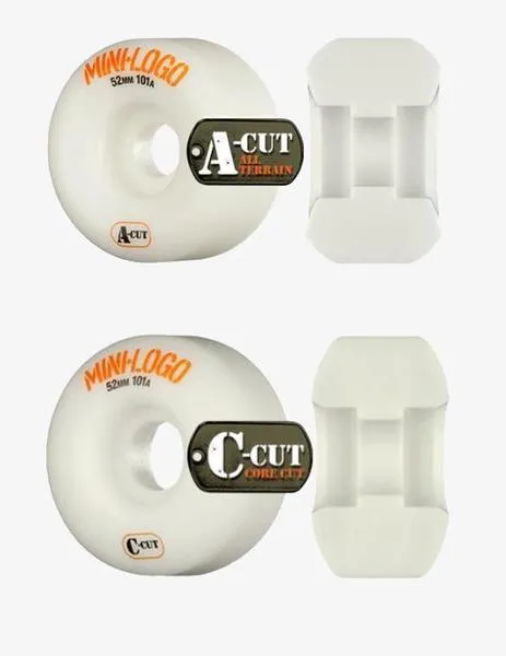 RUEDAS SKATE MINI LOGO ACUT 54MM  101A  MULTI (4 RUEDAS)
