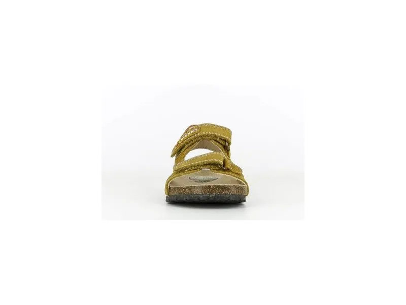 SANDALIA CON AJUSTE DE VELCRO 501882 PABLOSKY EN COLOR MOSTAZA