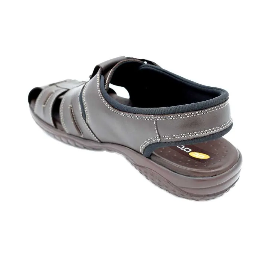 SANDALIA DOCTOR CUTILLAS TIRAS VELCRO MUY CÓMODA ZAPATO PIEL MARRÓN