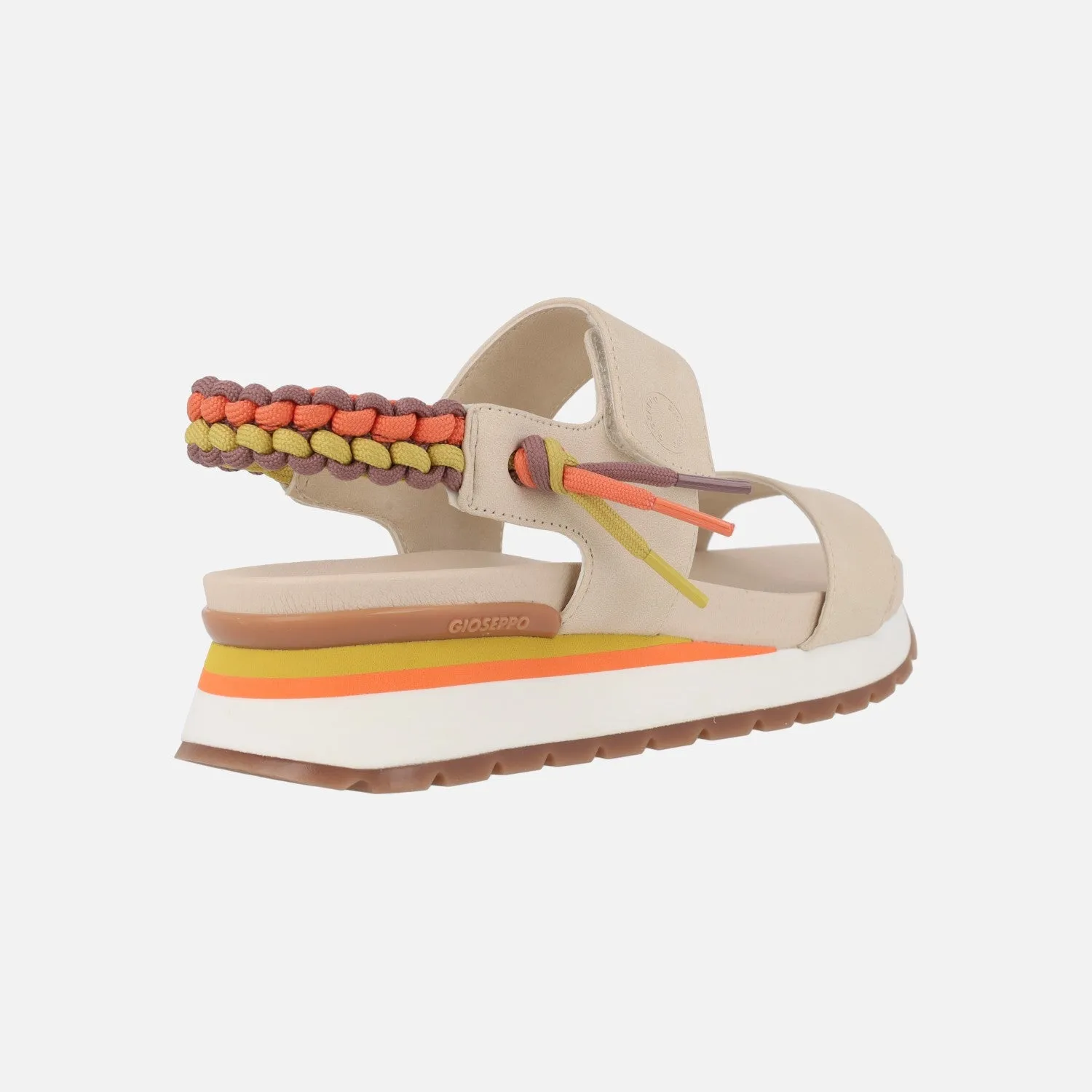 Sandalias Austell con cierre de velcro y detalle de trenzado multicolor