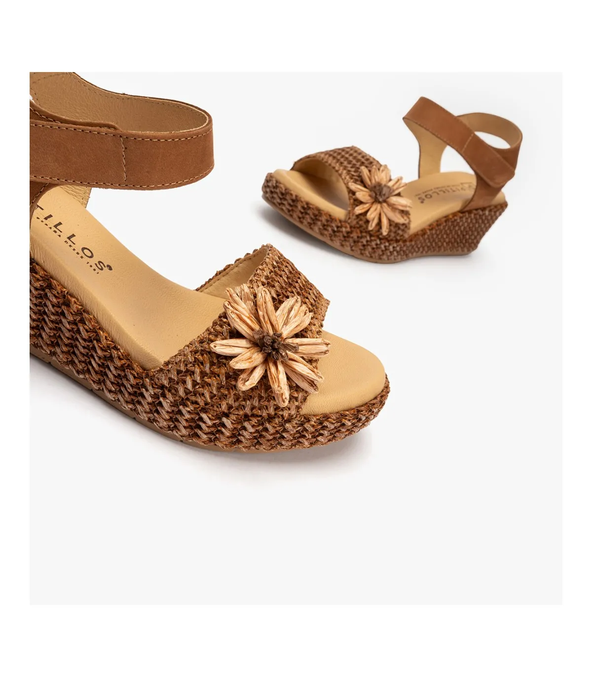 SANDALIAS CASUAL CUÑA MUJER PITILLOS 5503