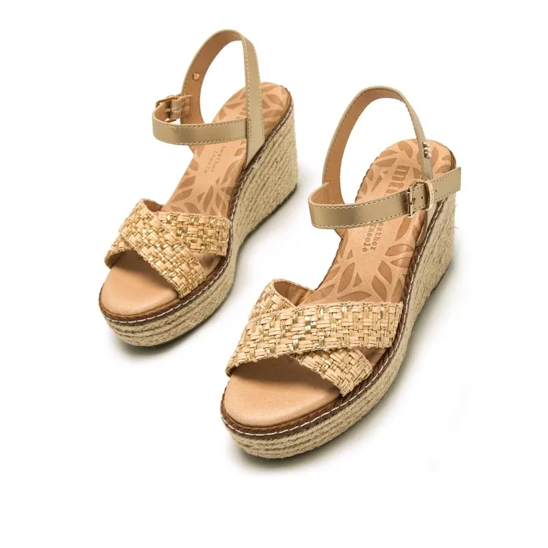 Sandalias Casual de Mujer MTNG CLAIRE Beige 56905