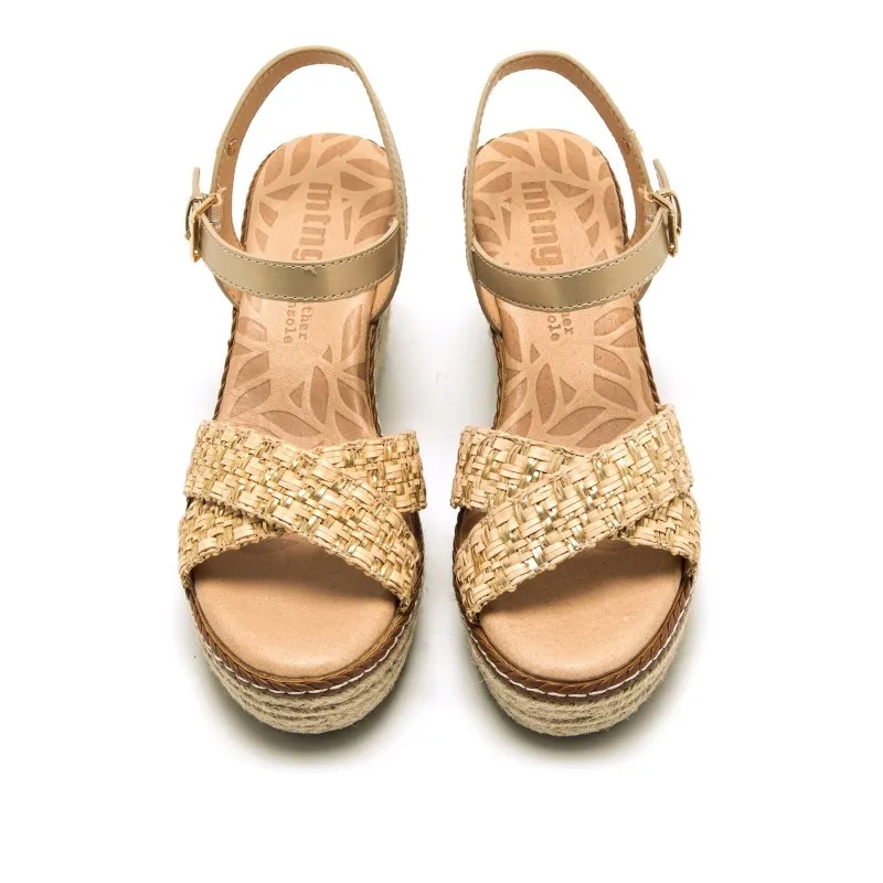 Sandalias Casual de Mujer MTNG CLAIRE Beige 56905