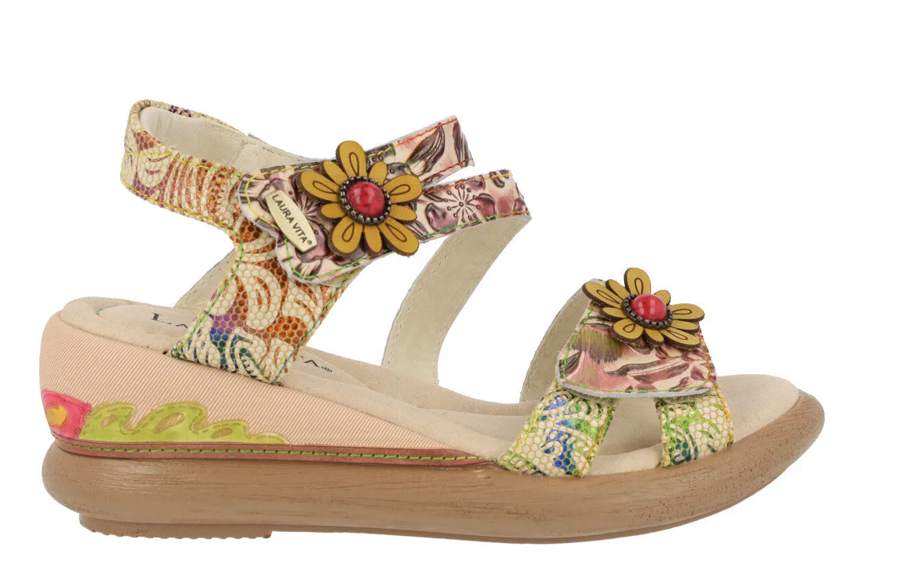 Sandalias de flores con cierre de velcro Jacsono 29 Beige