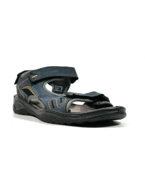 Sandalias de nobuck con cierre de velcro