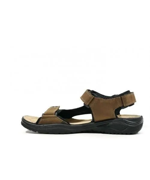 Sandalias de nobuck con cierre de velcro