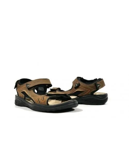 Sandalias de nobuck con cierre de velcro