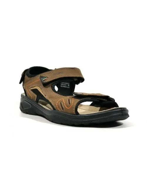 Sandalias de nobuck con cierre de velcro