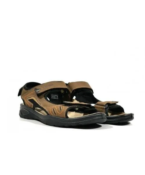 Sandalias de nobuck con cierre de velcro