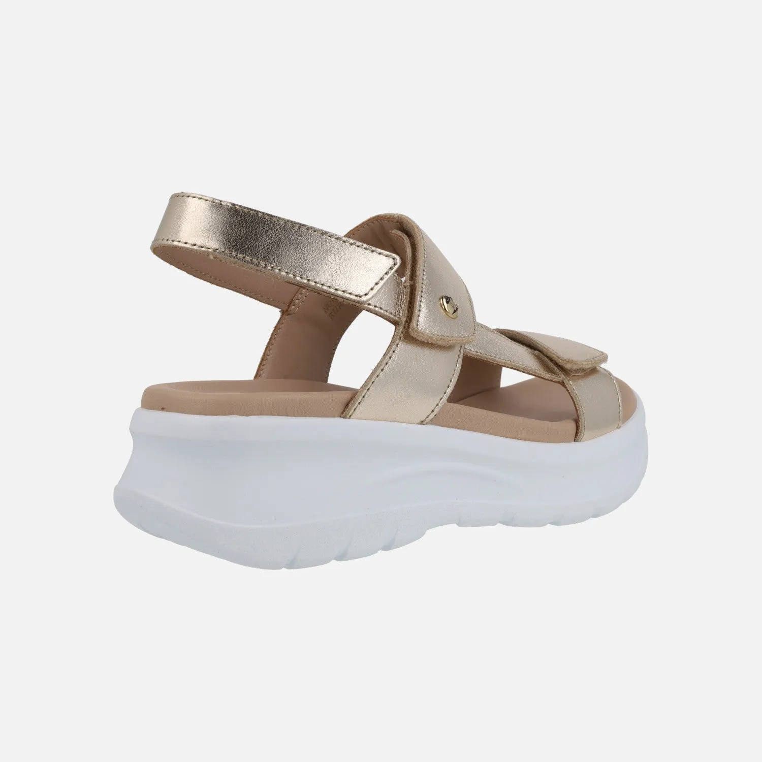 SANDALIAS DE PIEL CON CIERRE DE VELCRO PANAMA JACK NOOR SHINE
