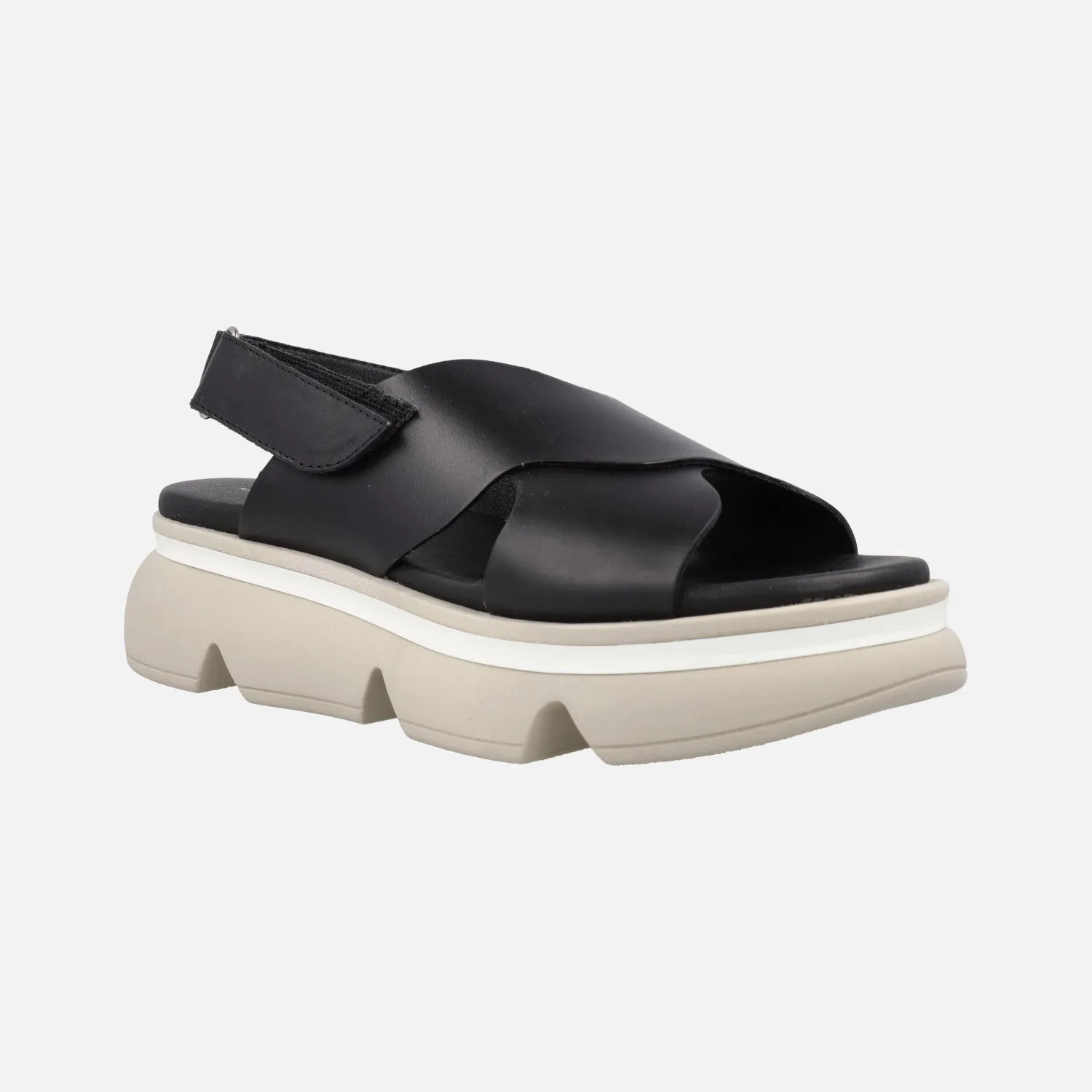 Sandalias de piel con cierre de velcro Picerno