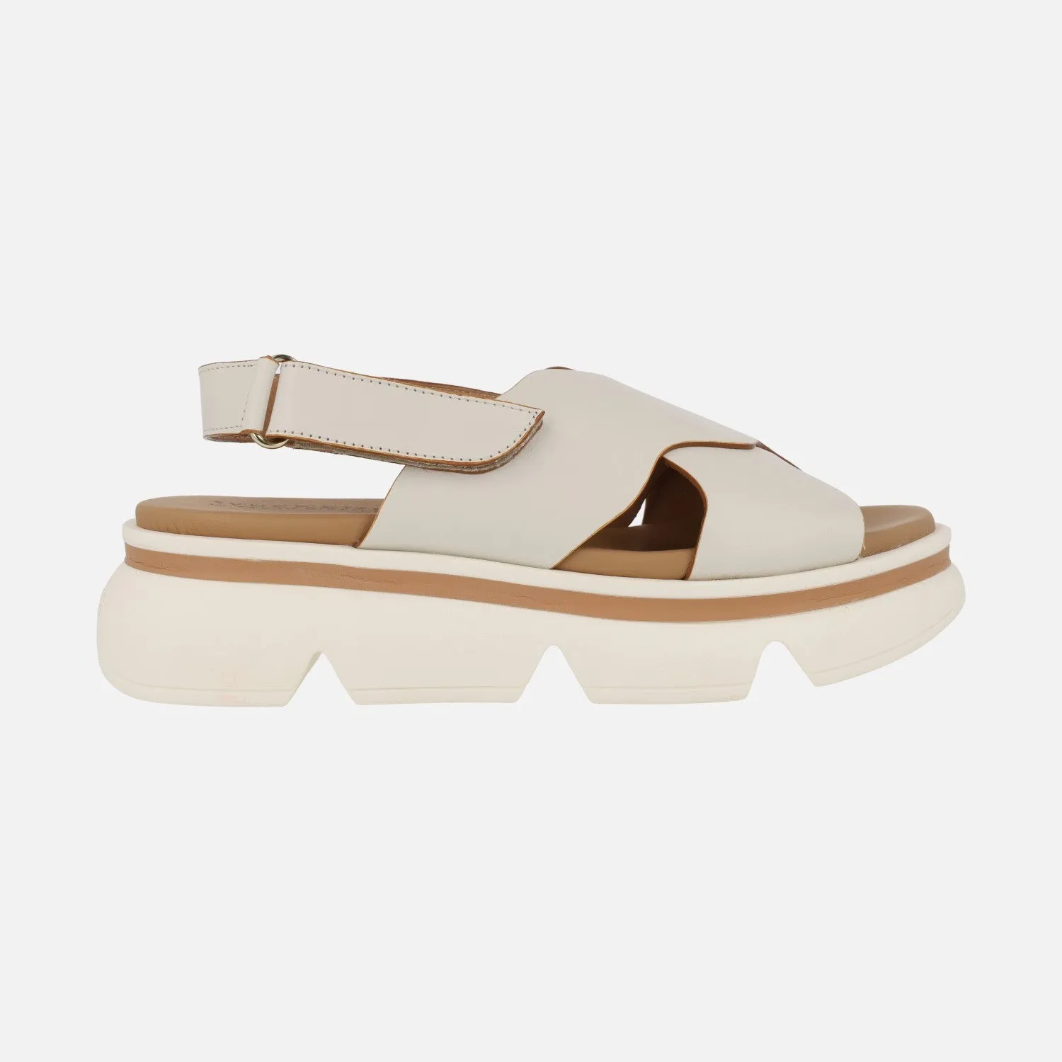 Sandalias de piel con cierre de velcro Picerno