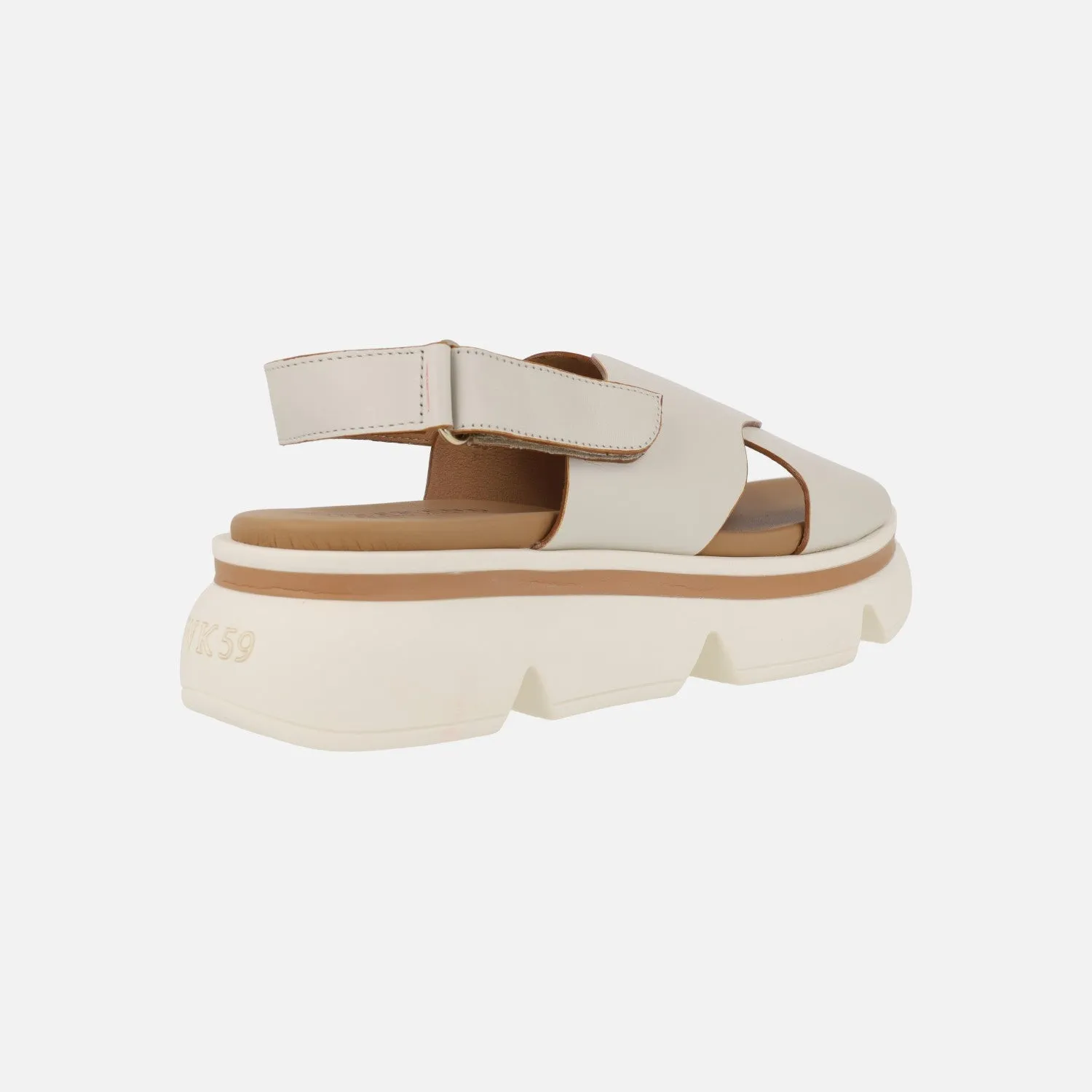 Sandalias de piel con cierre de velcro Picerno