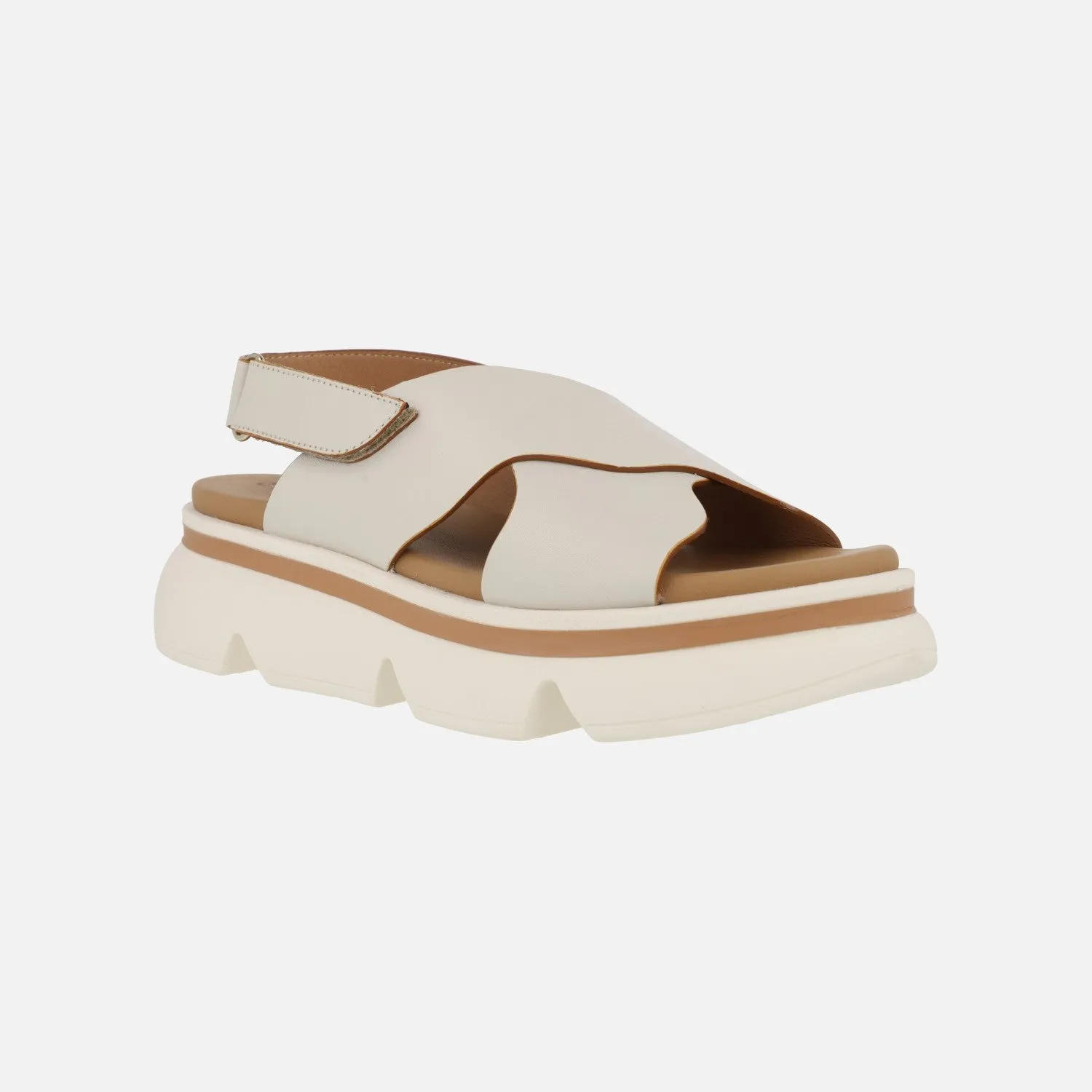 Sandalias de piel con cierre de velcro Picerno