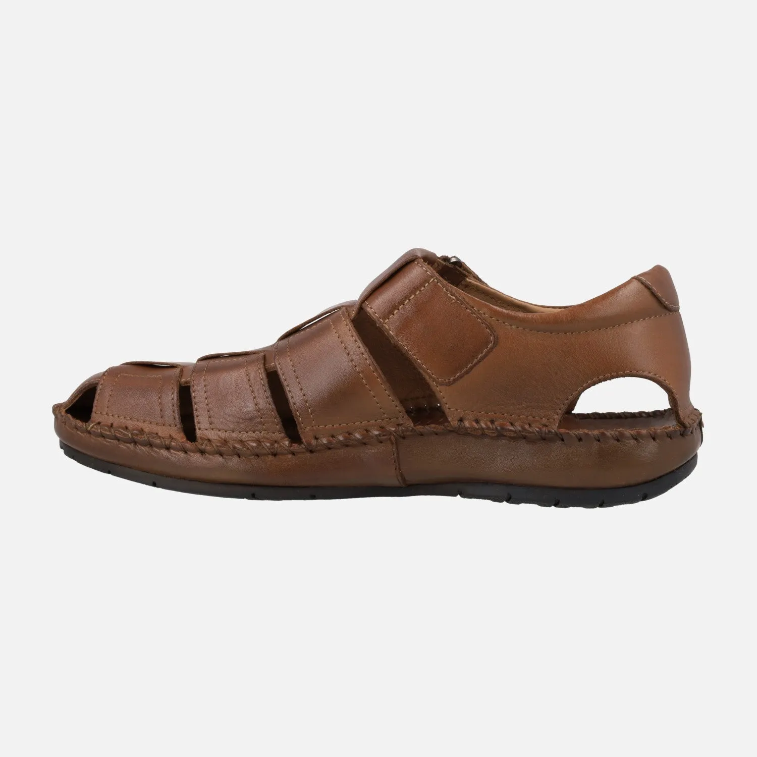 SANDALIAS DE PIEL PARA HOMBRE CON CIERRE DE VELCRO TARIFA 06J5433