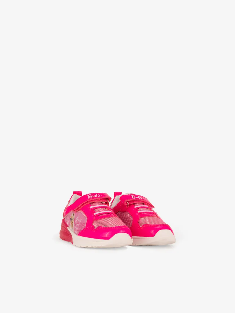 SAPATILHA BARBIE COMBINADA DE ATACADOR E VELCRO COM LUZES LED NA SOLA