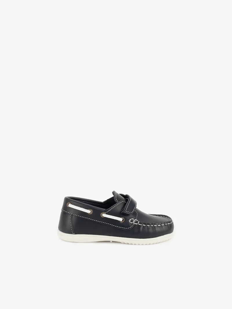 SAPATO VELA EM PELE DE VELCRO
