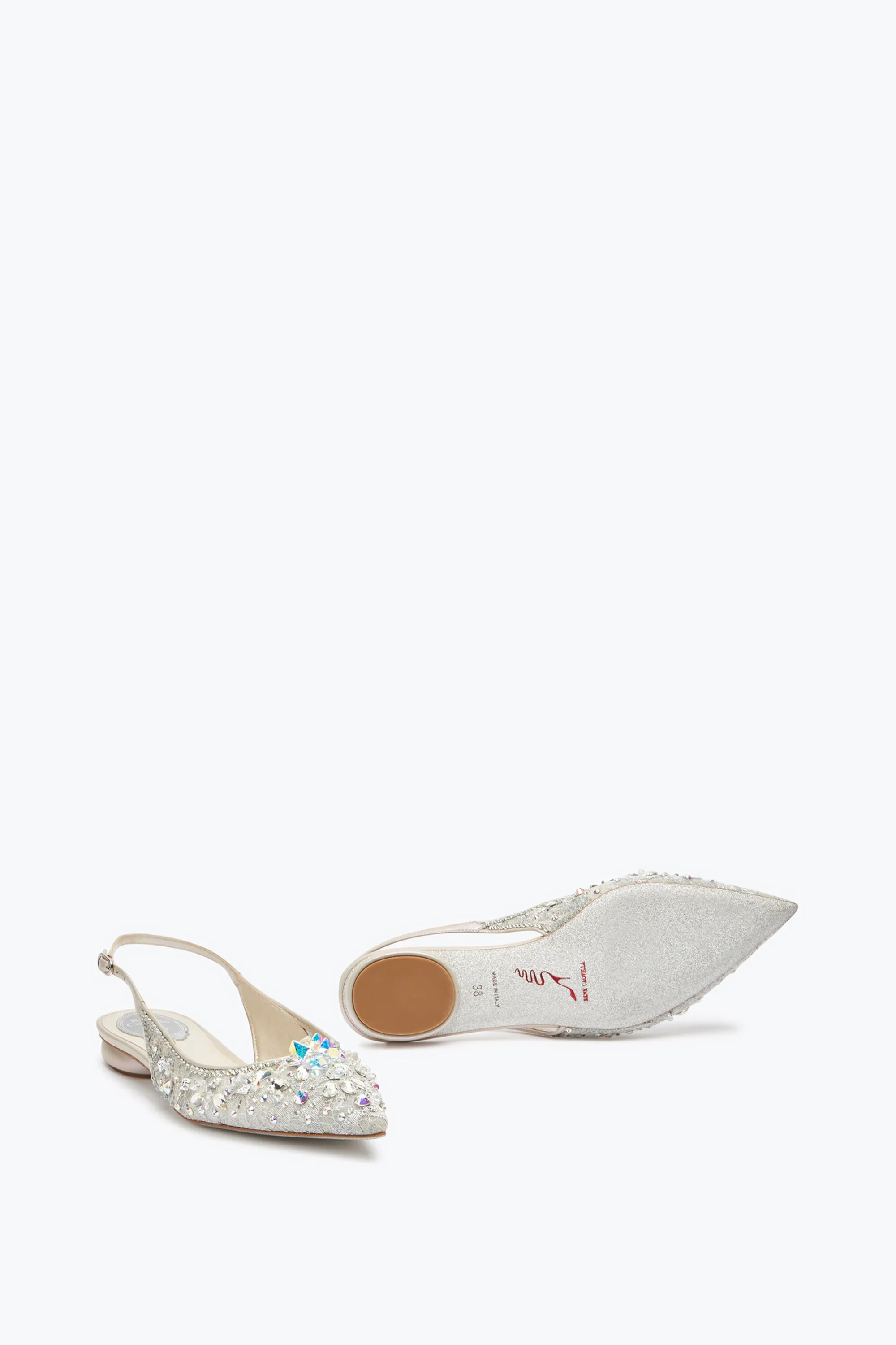 Slingback Flat Grises Cinderella
