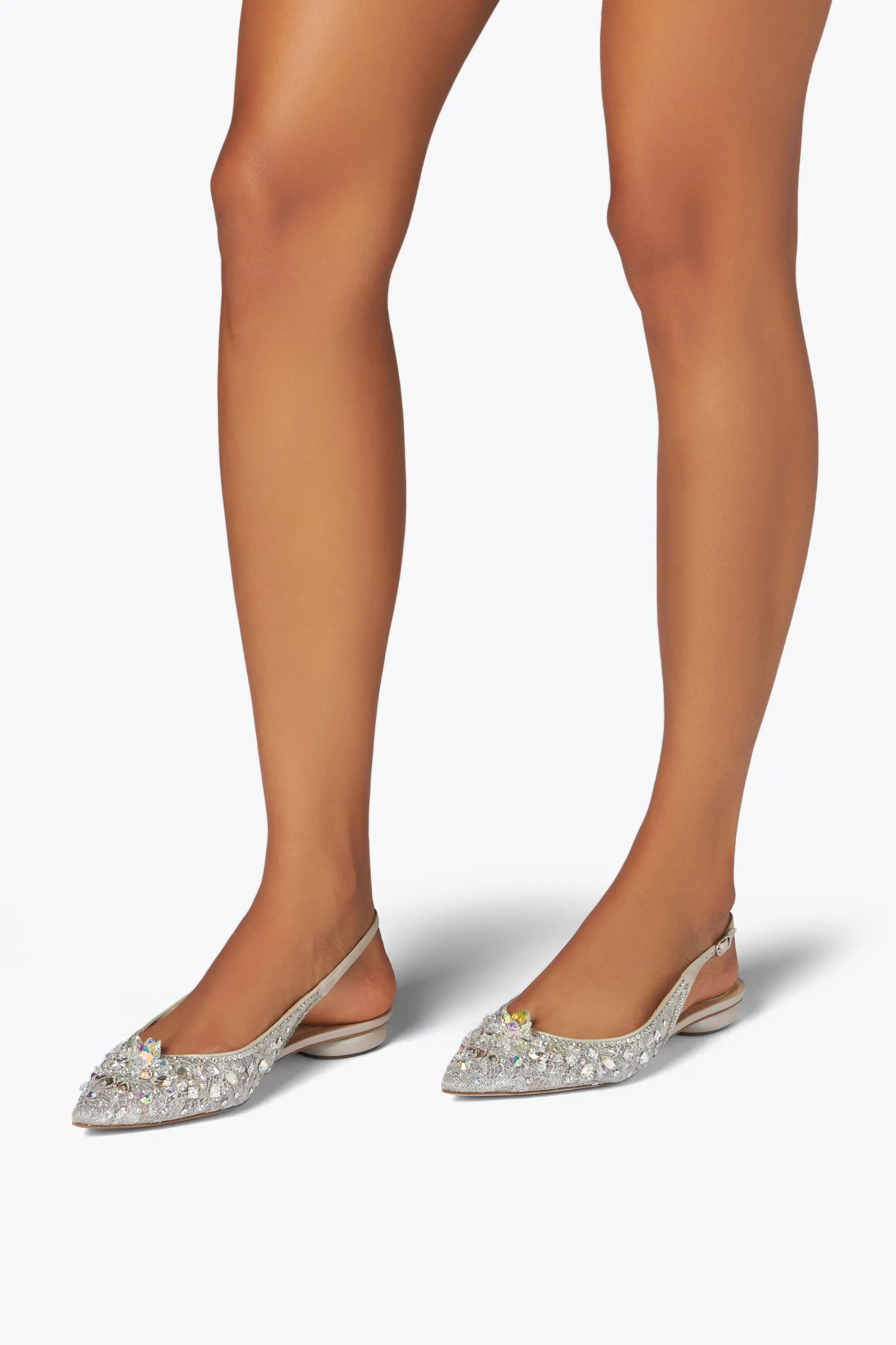 Slingback Flat Grises Cinderella