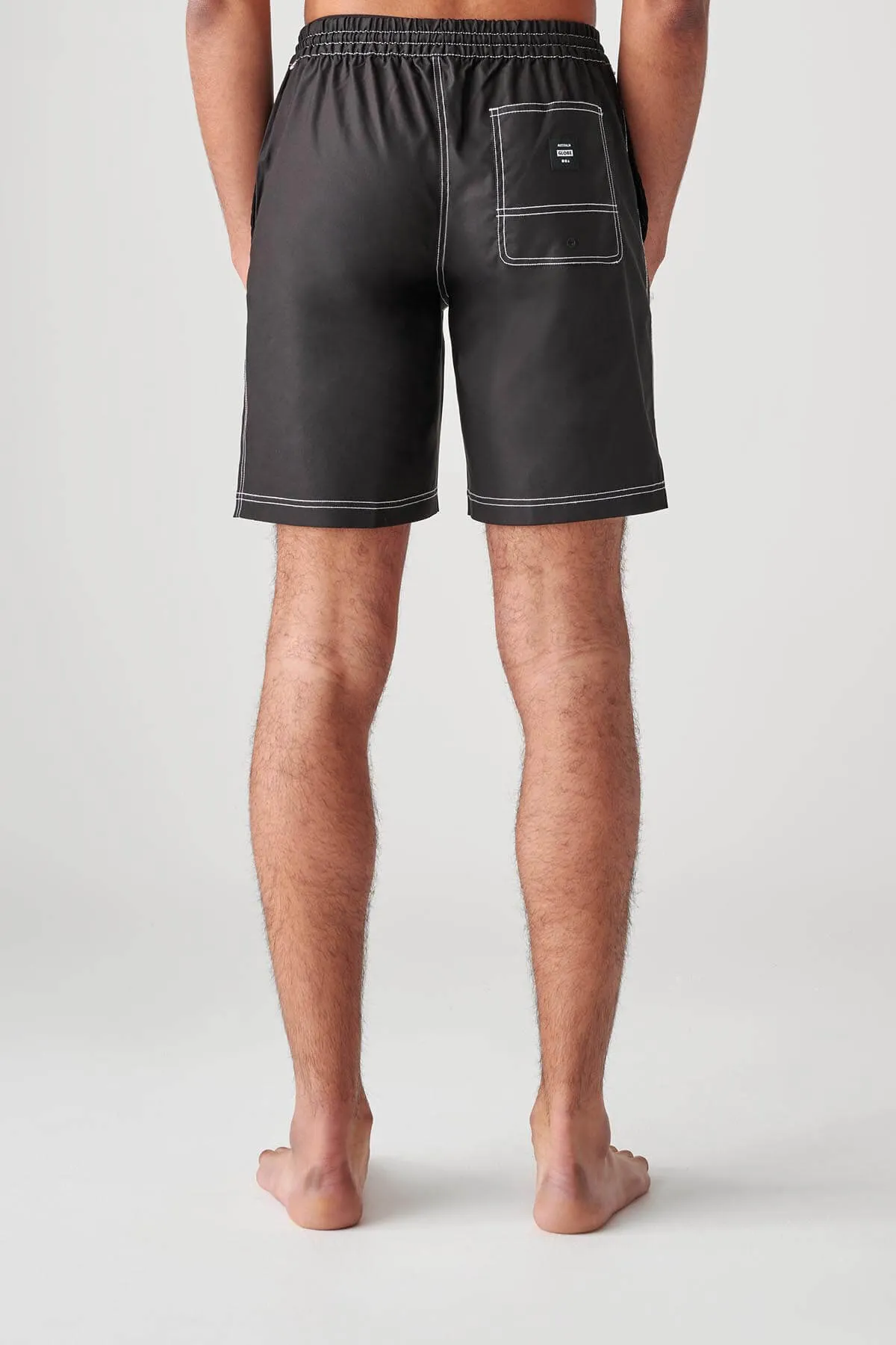 SMASHED POOLSHORT  BLACK