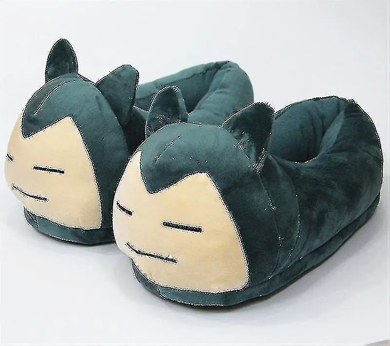 SNORLAX WINTER SLIPPERS FUNNY UNISEX ADULTS INDOOR STUFFED PLUSH SHOES EU3542
