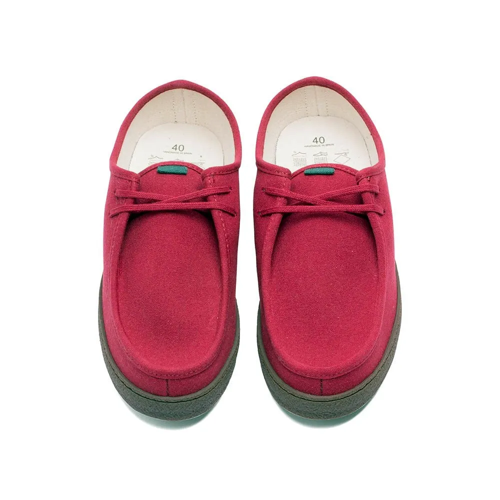 SOCRATES Mocasín vegano burdeos SOC003