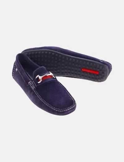SOLER & PASTOR Mocasín azul marino